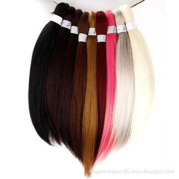 26 Inch EZ Braid Hair high quality Synthetic Braiding Jumbo box Pre stretched Yaki braiding hair